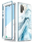 i-Blason Coque pour Samsung Galaxy Note 10 Plus, Design Motif Glitter Protection Avec Bumper Antichoc [Série Cosmo] Sans Film Protection d'Ecran (Bleu)