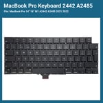 Apple Macbook Pro Replacement Keyboard UK 14" 16" A2442 A2485 2021 2022 M1