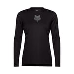 Fox W RANGER LS JERSEY FOX HEAD Black - Mtbkläder