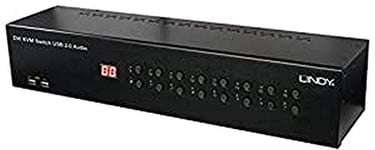Lindy Switch KVM Pro USB 2.0 Audio DVI-I, 16 Ports