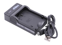 vhbw Chargeur compatible avec Pentax K-70, K70, K-P, KP, KR, K2, K-2, K-30, K-50, K-500 caméra caméscope action-cam - Station, témoin de charge