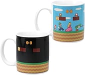 Paladone Tasse à café à changement de chaleur Super Mario – Produit sous licence Nintendo – Cadeau pour les joueurs, les nerds, les fans de Nintendo Mario, les hommes et les amateurs de jeux rétro –