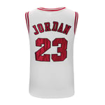 Jordan #23 Bulls Basketball Jersey for Mens, Basketball Jerseys Performance Tank Top Clothing Training Suit Vest, Embroidered jersey (S-3XL)-M