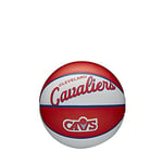 Wilson Mini-Basketball, Team Retro Model, CLEVELAND CAVALIERS, Outdoor, Rubber, Size: MINI