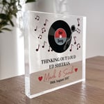 Our Song Plaque First Dance Anniversary Gift PERSONALISED Valentines Gifts