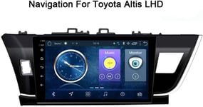 Car Sat Nav Gps Navigation System Satellite Navigator Player Touchscreen Bluetooth Mirror Link, For Toyota Altis 2014-2016,4G + WIFI: 1 + 16G-Rightdrive