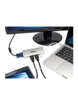 USB C Docking Station w/ USB-A Hub 2x HDMI VGA PD Charging 1080p @ 60 Hz Silver USB Type C USB-C USB Type-C Thunderbolt 3 Compatible