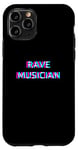 Coque pour iPhone 11 Pro Rave Musician Techno EDM Music Maker Festival Composer Raver