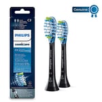 Philips Sonicare Premium Plaque Defence BrushSync Enabled Replacement brush Heads, 2pk, Black - HX9042/33