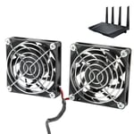 5V USB Router Cooling Fan Dual Cooler Fan for ASUS RT-AC68U AC86U EX6200 Tengda