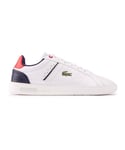 Lacoste Mens Europa Trainers - White - Size UK 10