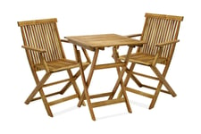 Balkongset FINLAY bord och 2 stolar 60x60xH72cm -