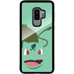 Samsung Galaxy S9+ Svart Mobilskal Med Glas Pokémon - Bulbasaur