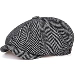 Retro Newsboy Caps Men British Painters Hats Autumn Winter Berets Herringbone Flat Cap Hip Hop Berets