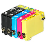 5 Ink Cartridges XL (Set+Bk) for Epson Expression Home XP-2105, XP-3105, XP-4105