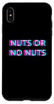 Coque pour iPhone XS Max Nuts Or No Nuts Gender Reveal Baby Announcement Pregnancy