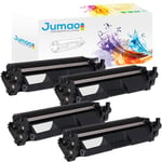 Lot de 4 toners compatible pour CF230A, HP Laserjet Pro m203dn m203dw, 1600 pages - Jumao -