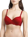 Chantelle Women's Pyramide T-Shirt Bra, Red (Coquelicot Yu), 32E (Manufacturer Size: 70F)