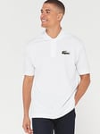 Lacoste Croc 80s Relaxed Logo Polo Shirt - White, White, Size S, Men