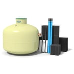 Baga Slamavskiljare 3,0 m³ med infiltrationspaket / Biomoduler BDT+KL (WC)