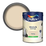 Dulux Silk Emulsion Paint For Walls And Ceilings - Ivory 5 Litres