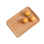 Wood Rectangular Tableware Tray Food Fruit Storage Accessories 18.5*13*1.5cm
