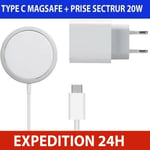 Chargeur Induction Compatible Magsafe Pour 14-14 Plus-14 Pro-14 Pro Max-13-Mini-13 Pro-13 Pro Max-12-12 Pro-11-X-Xs-Xr-Se Chargeur I
