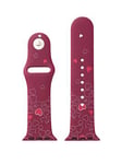 Radley Cassis Silicone Printed Apple Watch Strap, Red, Women