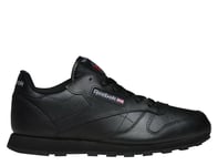 Reebok Classic Leather Women's Black Trainers Walking Shoes Sneakers 50149