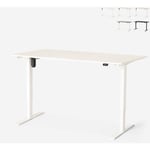 Office24 - Bureau assis-debout électrique réglable en hauteur 160x80 Standwalk Couleur: Blanc