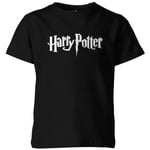 Harry Potter Logo Kids' Black T-Shirt - 11-12 Years