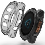 Garmin Fenix 8 43mm Skal för klockram - Transparent Svart