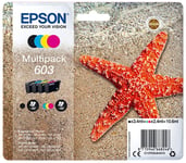 Original Epson 603 Starfish Multipack Ink Cartridge T03U1 T03U2 T03U3 T0U4 T03U6