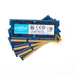 Crucial 4x 8GB 2Rx8 PC3L-12800S DDR3-1600Mhz SODIMM 204Pin Laptop Memory RAM @^%