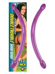Slender Bender Purple Double Ended Dildo 17 Inch Long Twin Head Couples Sex Toy