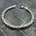 By Vi Oxiderat silverhalsband rund kejsarlänk (Längd: 21cm)