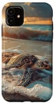 Coque pour iPhone 11 Tortue de mer Design Tortues de plage PC