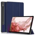 Samsung Galaxy Tab S9 Fodral Tri-fold Mörkblå