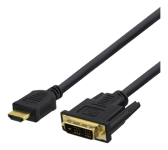 Deltaco HDMI til DVI-kabel, 10m, Full HD - Svart