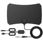 TV-antenn Digital HDTV-antenn inomhusantenn HDTV-förstärkare Super Flat TV-antenn