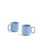 HAY - Barro Cup, Set of 2 Light Blue - Kaffekoppar