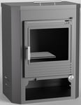 Fm Poêle À Bois Acier M-102 10kw Avec Mini Four
