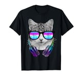 Dj Cat Headphones DJ Kitten House Music Underground EDM T-Shirt