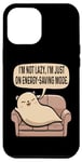 Coque pour iPhone 12 Pro Max Funny Animal I'm Not Lazy I'Am Just On Energy Saving Mode