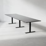 Konferensbord Modul - Höj- och sänkbart, Storlek 360 cm, Färg Svart, Ben Svart