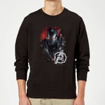 Avengers Endgame War Machine Brushed Sweatshirt - Black - XXL - Black