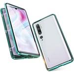 Magnetic Case for Xiaomi Mi 10 / Mi 10 Pro, Magnet Adsorption with Front and Back Double-Sided Built-in Tempered Glass, One-Piece Full Screen Coverage Design 360 Degree Full Body Metal Frame Cover