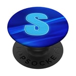 Monogram Initial Letter S Pop Socket Blue Popsocket Letter S PopSockets Swappable PopGrip
