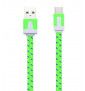 Cable Noodle 1m Pour "Samsung Galaxy S21+" Chargeur Type C Android Universel - Vert