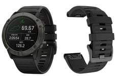 Garmin armband, 22mm, Quickfit, ergonomisk - Svart